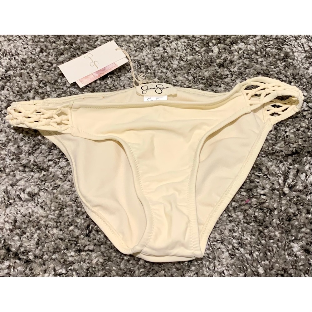 NWT Jessica Simpson Ivory Bathing Suit Bottoms